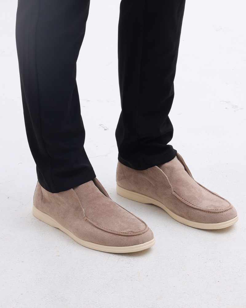Παλιά χρήματα Υψηλής Suede Loafers