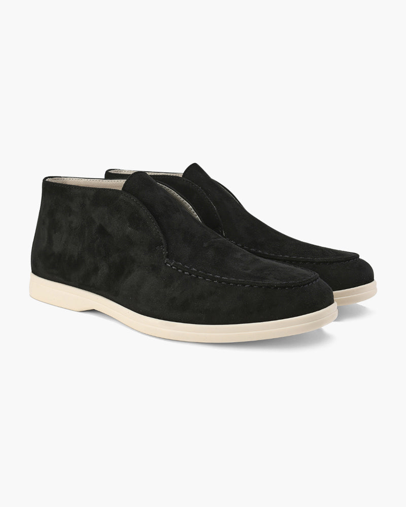 Παλιά χρήματα Υψηλής Suede Loafers