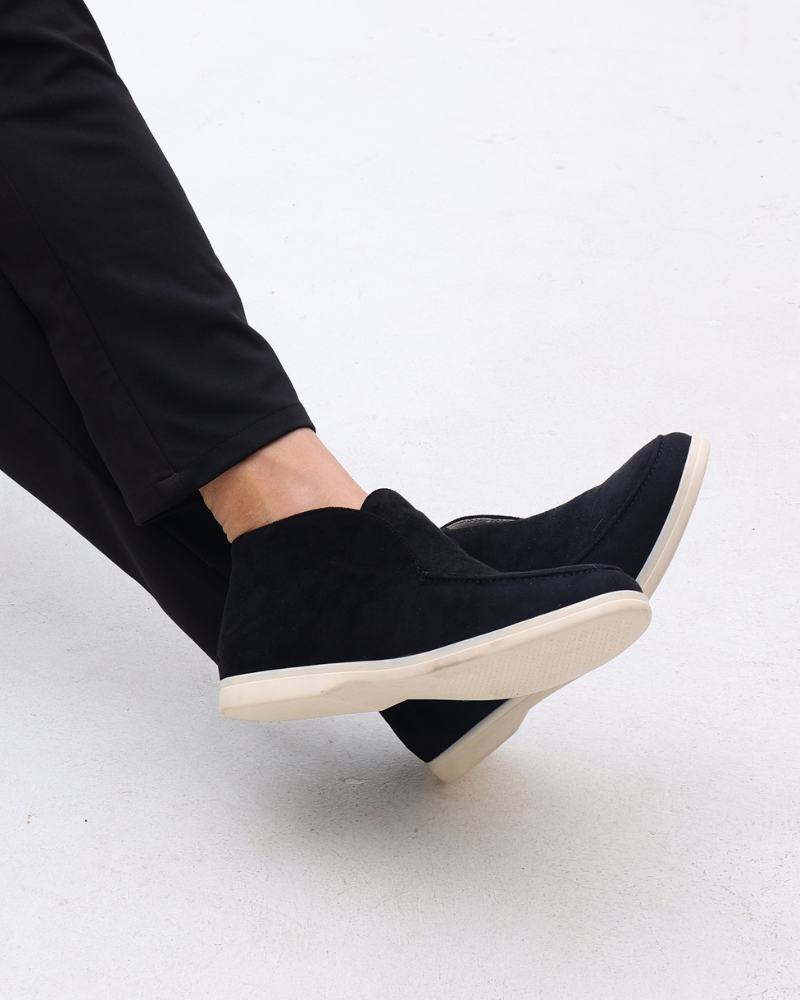 Παλιά χρήματα Υψηλής Suede Loafers