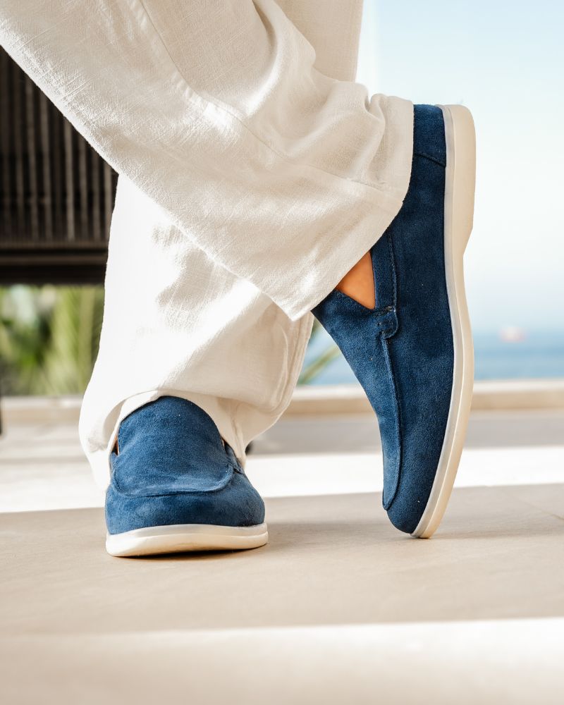 Παλιά χρήματα suede loafers