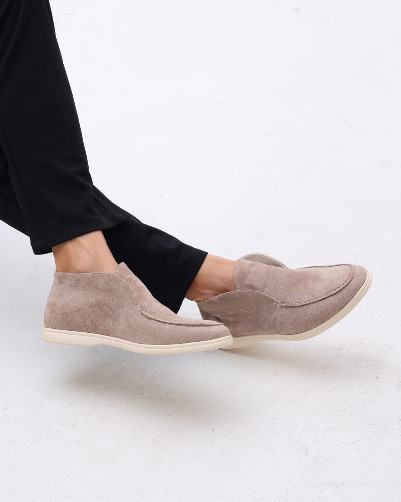 Παλιά χρήματα Υψηλής Suede Loafers