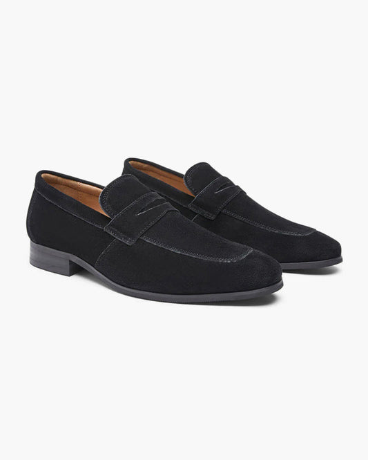 Παλιά χρήματα σουέτ Penny loafers